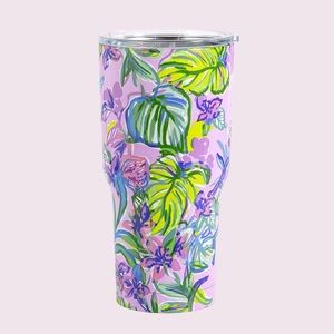 Lilly Pulitzer 30 Oz Insulated Tumbler with Lid, Mermaid in the Shade